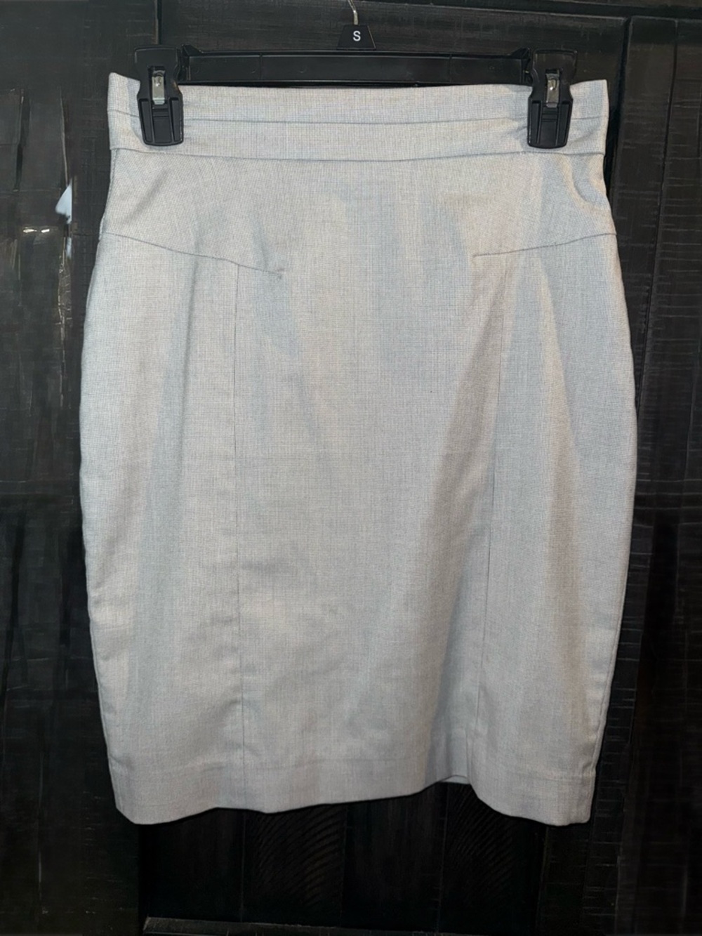 Light Gray Pencil Skirt - Women